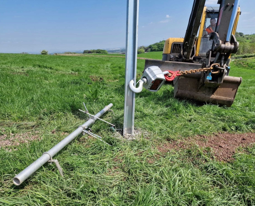 Pull Test in Scotland for solar farm