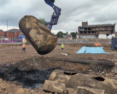 Removing Fuel Tanks for Grey belt development