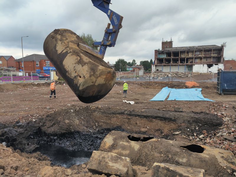 Removing Fuel Tanks for Grey belt development